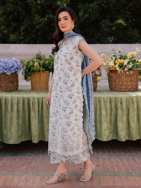 Ivy Bloom Printkari By Parishay Primium Printed Lawn Unstitched 3pcs - Jotey