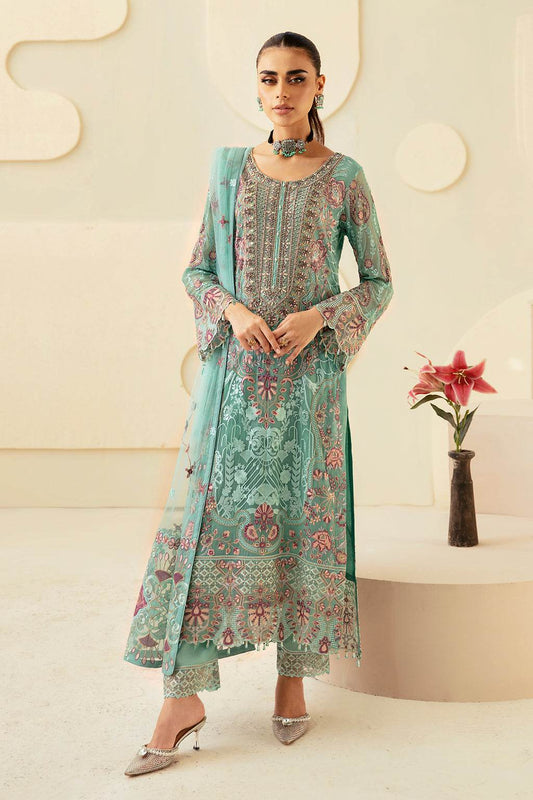 Ramsha Dastoor Chiffon Vol-01 Unstitched 3pcs - Jotey