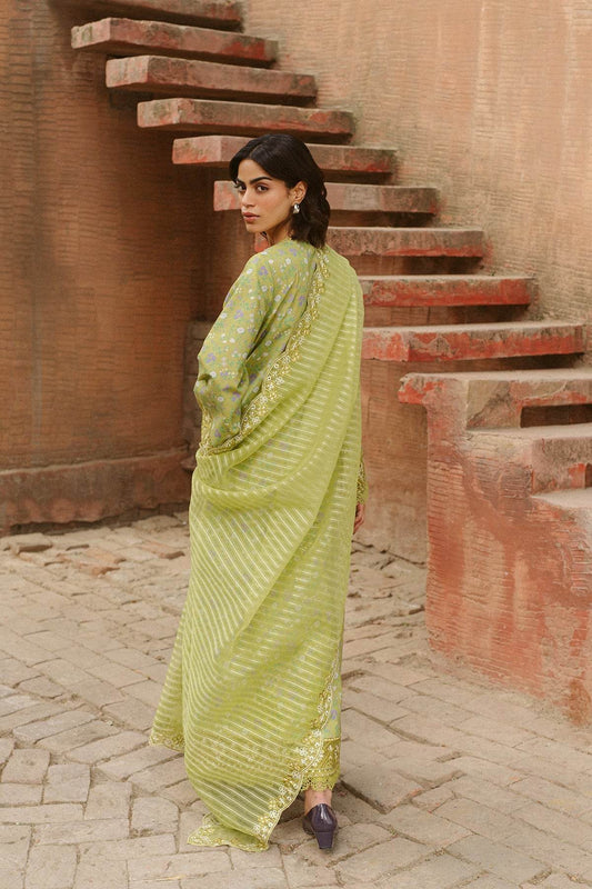 AYZEL Core Collection Embroidered Unstitched Lawn 3pcs - Jotey