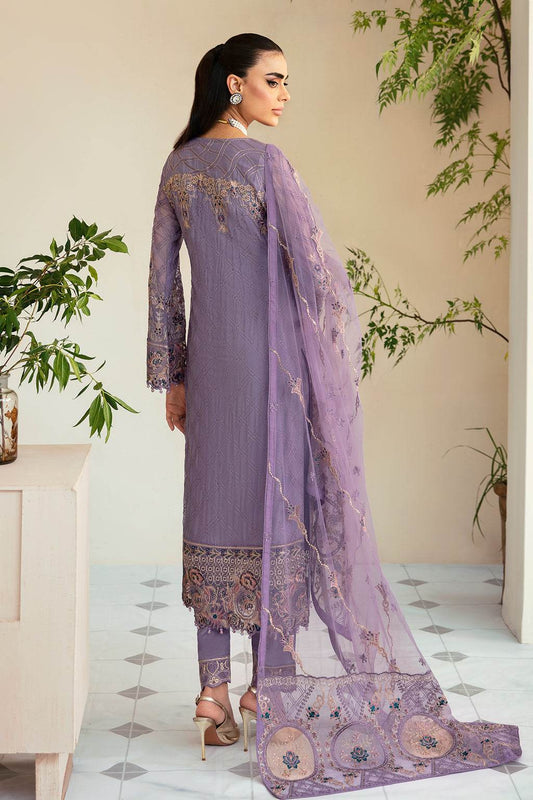 Ramsha Dastoor Chiffon Vol-01 Unstitched 3pcs - Jotey