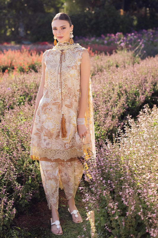 Jade Flora Embroidered Printed Lawn Unstitched 3pcs - Jotey