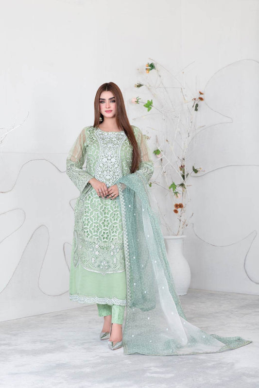 Gelareh By Tawakkal Fabrics Embroidered Unstitched 3pcs - Jotey