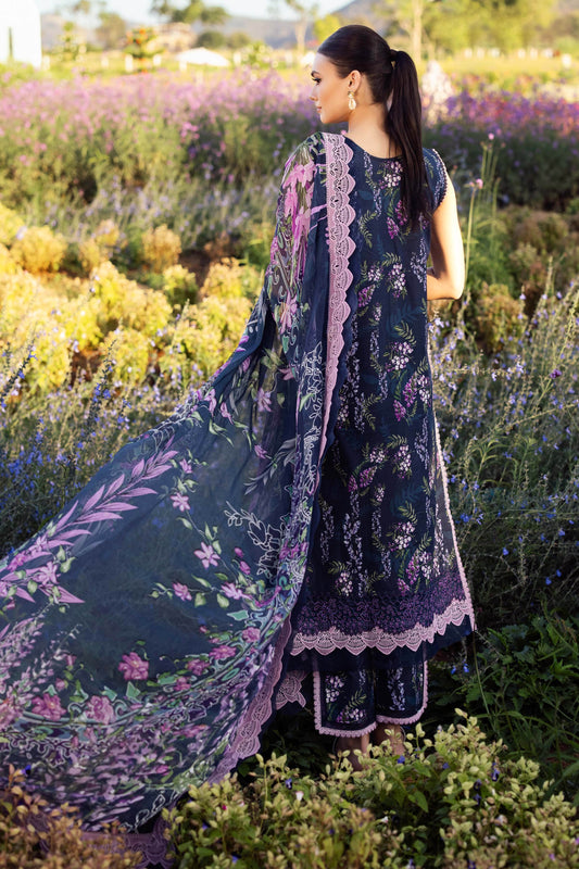Jade Flora Embroidered Printed Lawn Unstitched 3pcs - Jotey