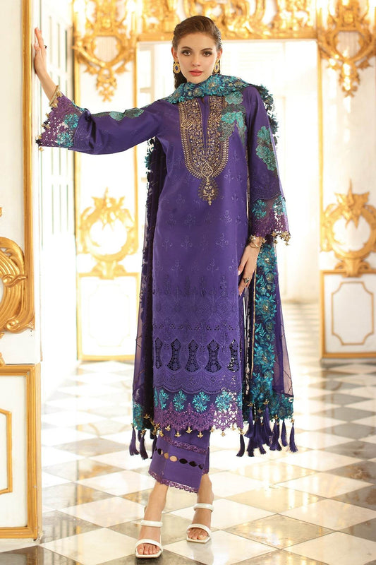 Tabeer By Charizma Embroidered Premium Chiffli Lawn Eid Edition Unstitched 3pcs - Jotey
