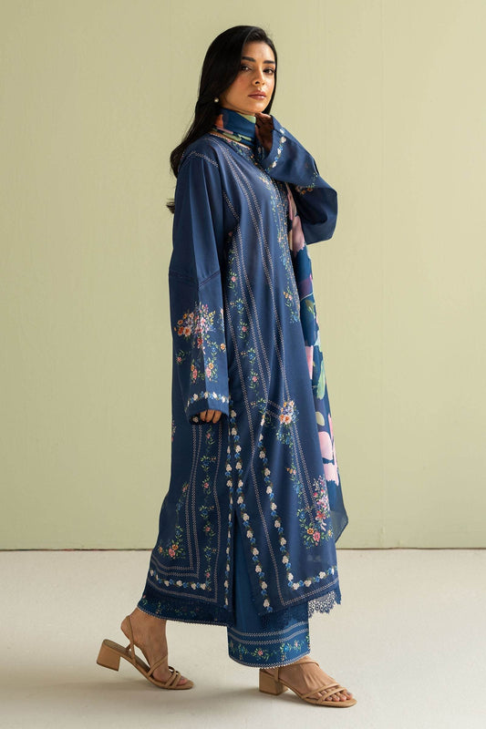 Coco By Zara Shahjahan Digital Printed Lawn Unstitched 3pcs - Jotey