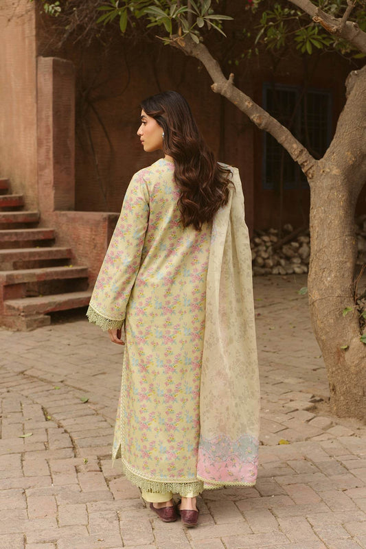 AYZEL Core Collection Embroidered Unstitched Lawn 3pcs - Jotey