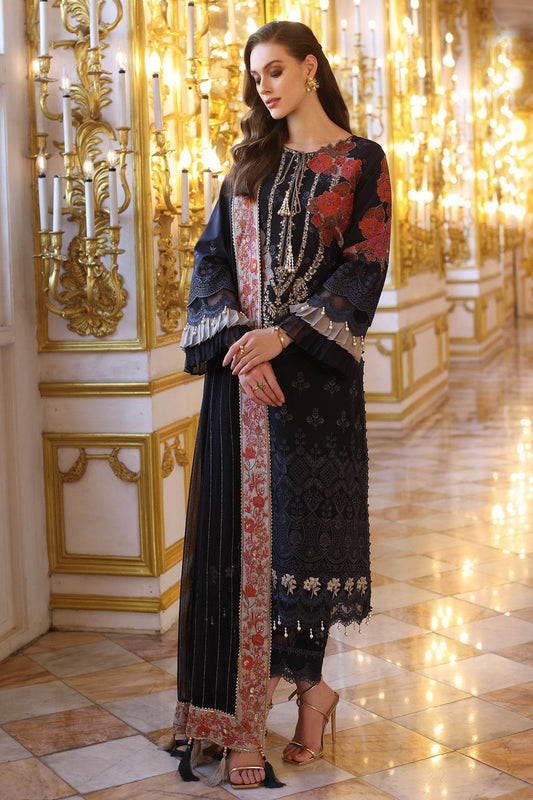 Tabeer By Charizma Embroidered Premium Chiffli Lawn Eid Edition Unstitched 3pcs - Jotey