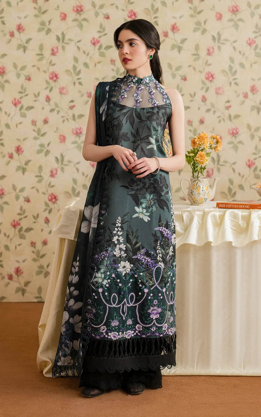 Meraki By Asifa And Nabeel Vol-01 Embroidered Lawn Unstitched 3pcs - Jotey