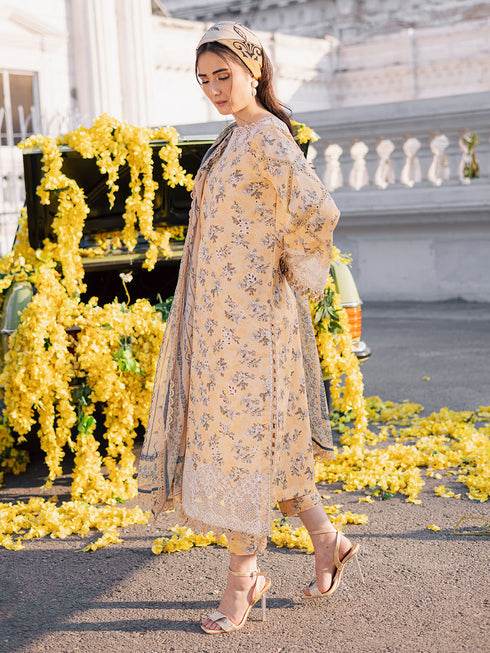 Ivy Bloom Printkari By Parishay Primium Printed Lawn Unstitched 3pcs - Jotey