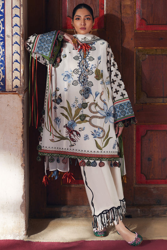 Elan Embroidered Lawn Unstitched 3pcs