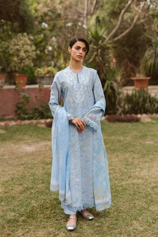 AYZEL Core Collection Embroidered Unstitched Lawn 3pcs - Jotey