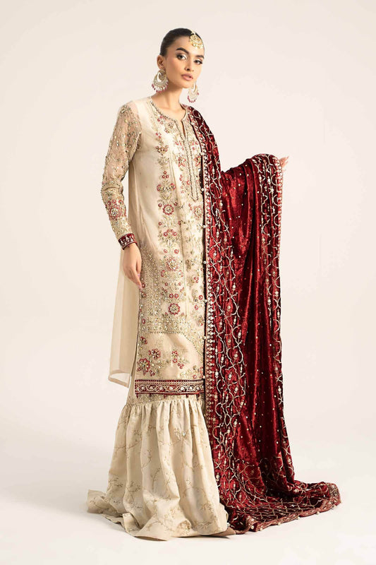 MARIA B. Embroidered Vol-29 Luxury Unstitched 3pcs - Jotey