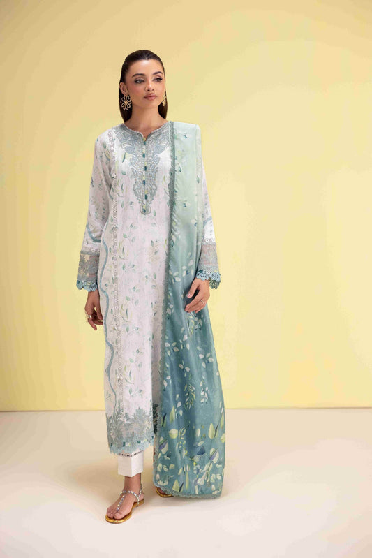 Aabyaan Eid Pret'25 Embroidered Stitched 3pcs - Jotey