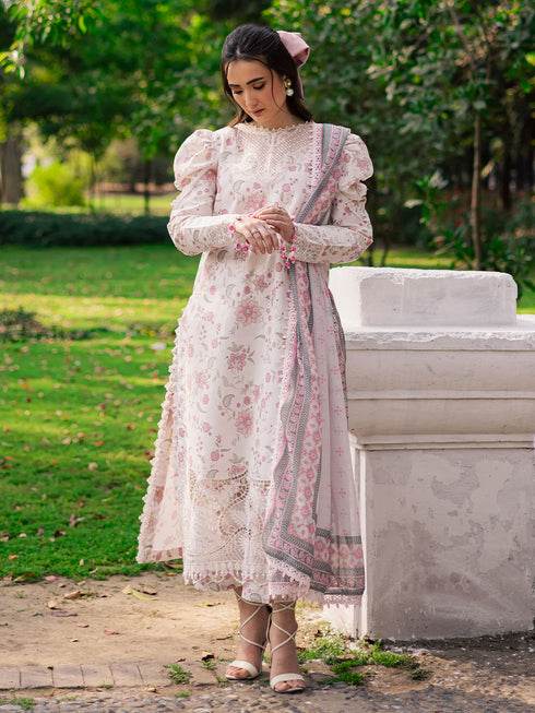 Ivy Bloom Printkari By Parishay Primium Printed Lawn Unstitched 3pcs - Jotey