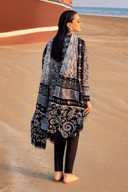 Gul Ahmed Printed Summer Lawn'25 Unstitched 3pcs - Jotey