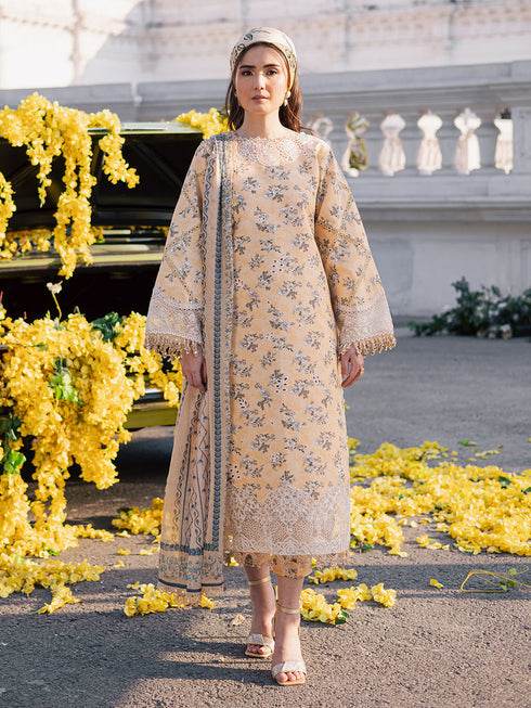 Ivy Bloom Printkari By Parishay Primium Printed Lawn Unstitched 3pcs - Jotey