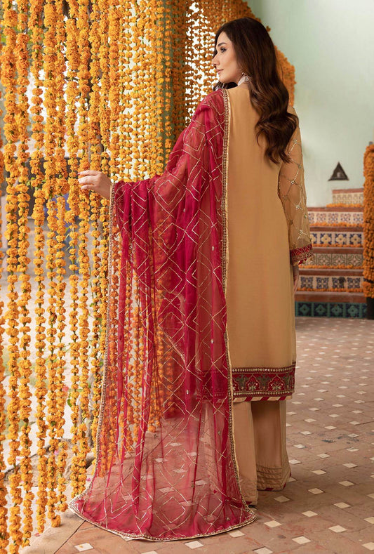 Rang-E-Mehfil Festive Unstitched Chiffon 3pcs - Jotey