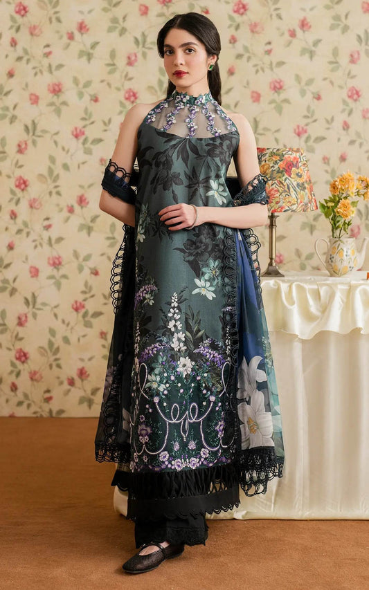 Meraki By Asifa And Nabeel Vol-01 Embroidered Lawn Unstitched 3pcs - Jotey