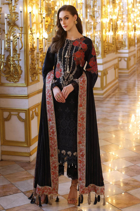 Tabeer By Charizma Embroidered Premium Chiffli Lawn Eid Edition Unstitched 3pcs - Jotey