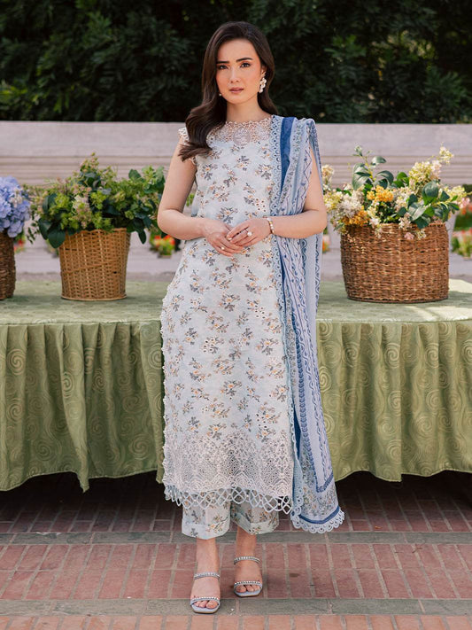 Ivy Bloom Printkari By Parishay Primium Printed Lawn Unstitched 3pcs - Jotey