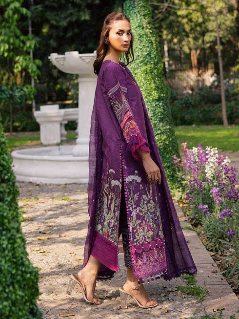 Ivy Bloom Printkari By Parishay Primium Printed Lawn Unstitched 3pcs - Jotey