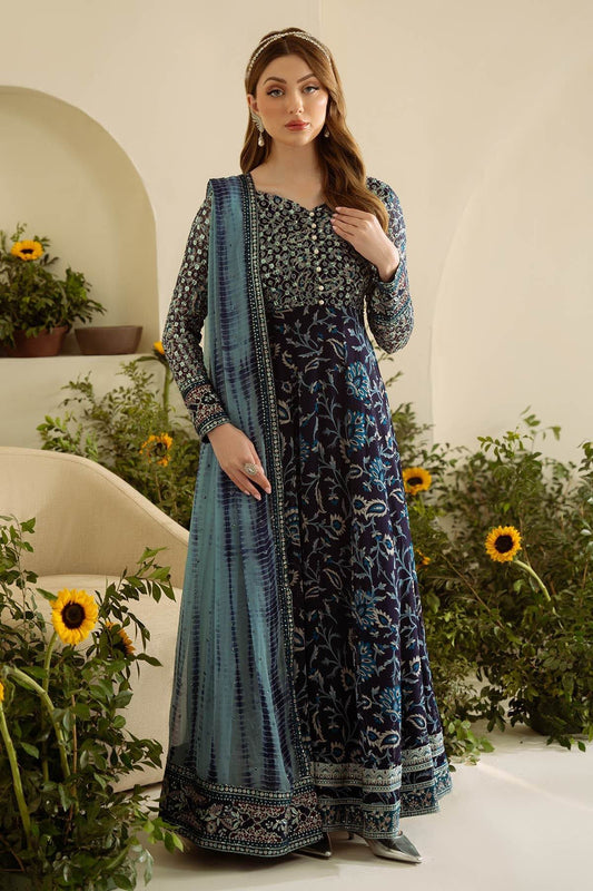 Amaya By Nureh Embroidered Luxury Chiffon Unstitched 3pcs - Jotey