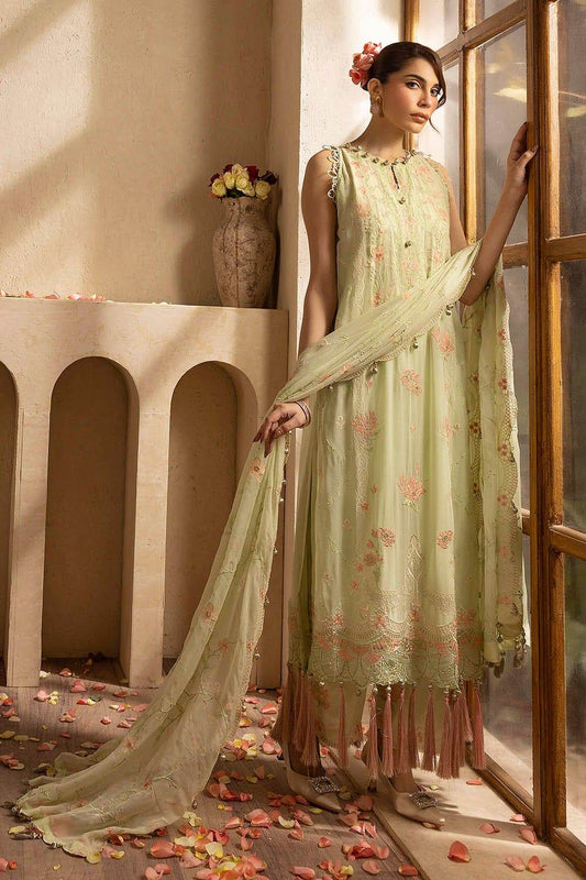 Gul Ahmed Embroidered Chiffon Unstitched 3pcs - Jotey