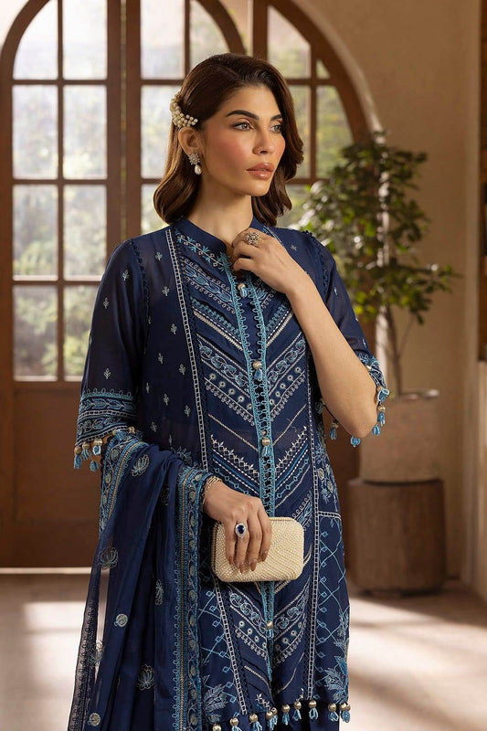 Gul Ahmed Embroidered Swiss Voil Unstitched 3pcs - Jotey
