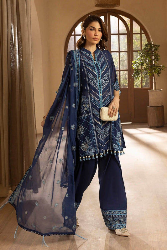 Gul Ahmed Embroidered Swiss Voil Unstitched 3pcs - Jotey