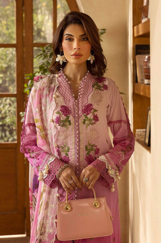 Gul Ahmed Embroidered Lawn Unstitched 3pcs - Jotey