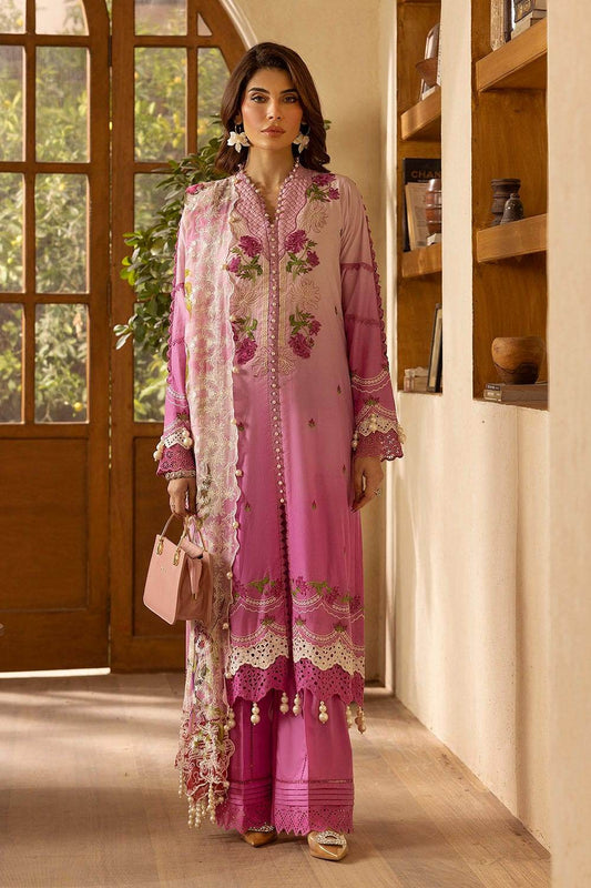 Gul Ahmed Embroidered Lawn Unstitched 3pcs - Jotey