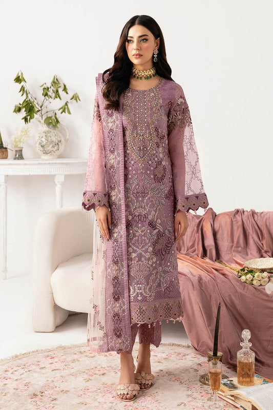 Minhal By Ramsha Chiffon Vol-11 Semi-Stitched 3pcs - Jotey