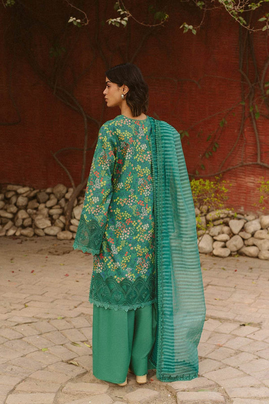 AYZEL Core Collection Embroidered Unstitched Lawn 3pcs - Jotey