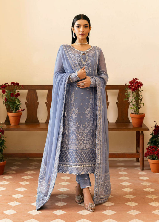 Reverie By Gulaal Embroidered Chiffon Unstitched 3pcs - Jotey