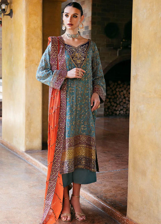 Freesia By Maryum N Maria Luxury Formals Unstitched 3pcs - Jotey