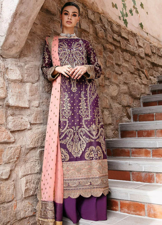 Freesia By Maryum N Maria Luxury Formals Unstitched 3pcs - Jotey