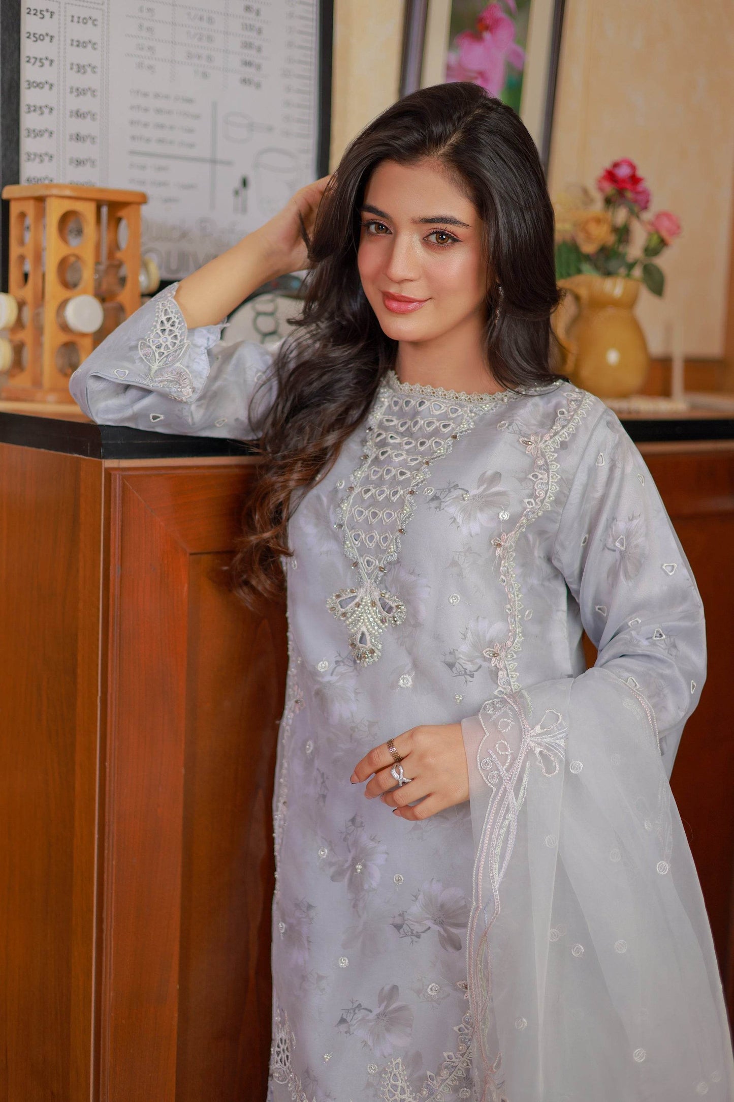 Naqsh by Guzel Organza Stitched 3pcs - Jotey