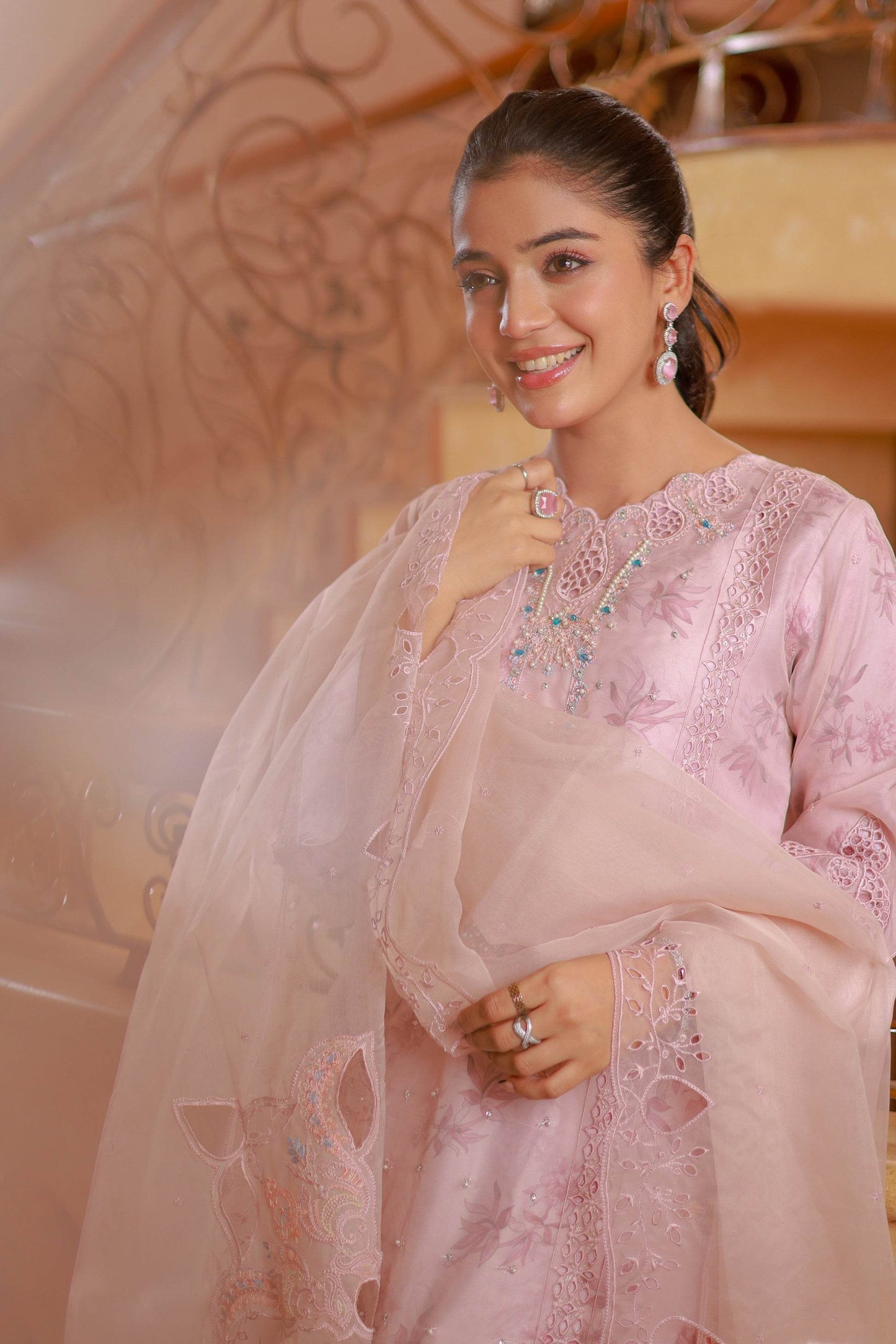 Naqsh by Guzel Organza Stitched 3pcs - Jotey