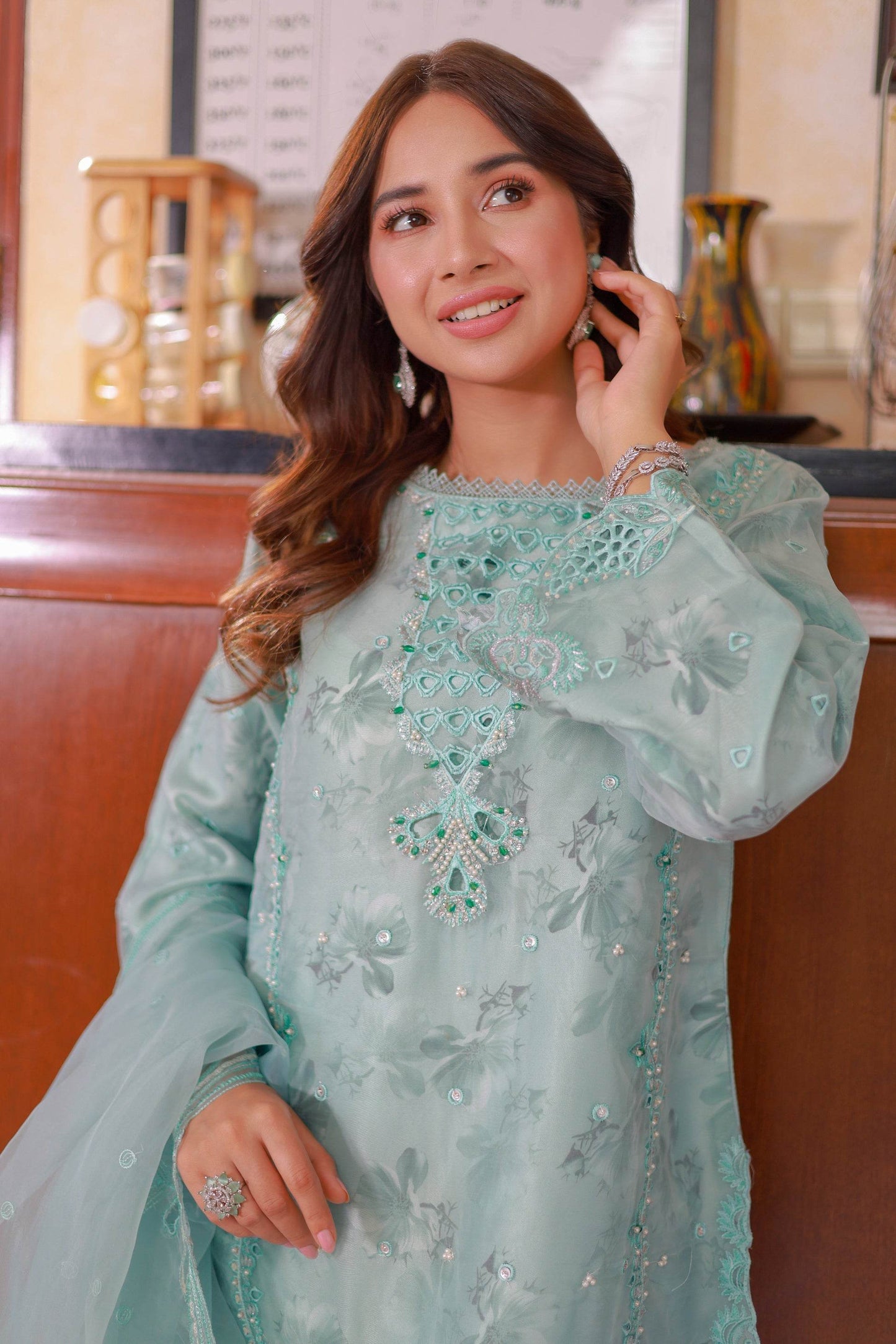 Naqsh by Guzel Organza Stitched 3pcs - Jotey