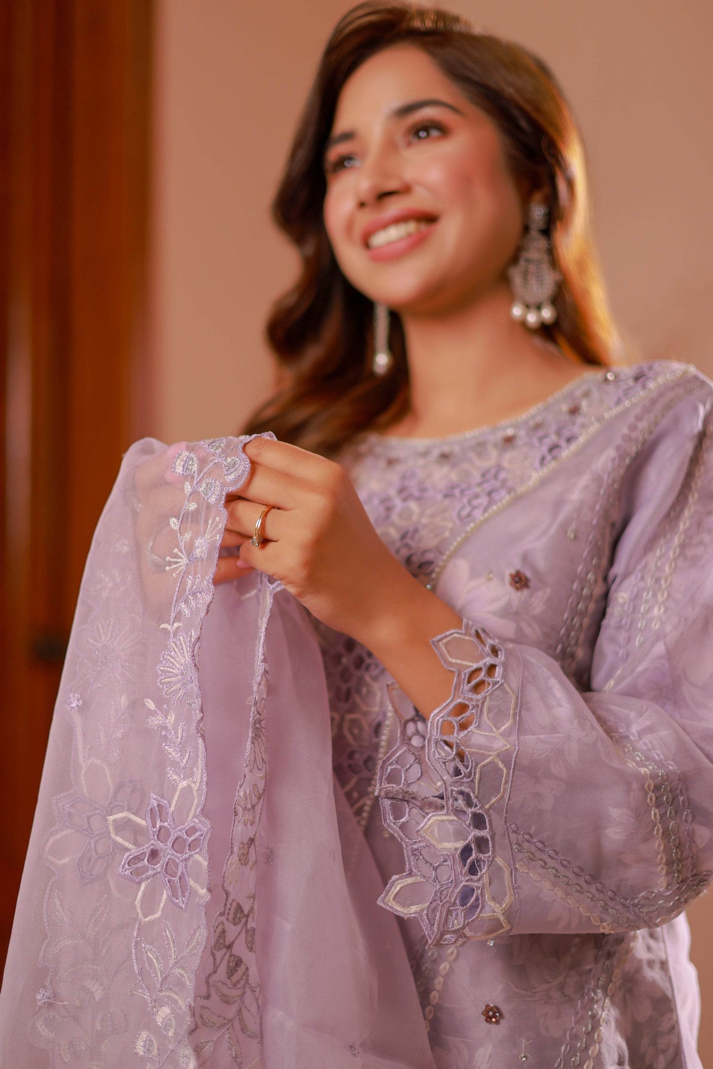 Naqsh by Guzel Organza Stitched 3pcs - Jotey