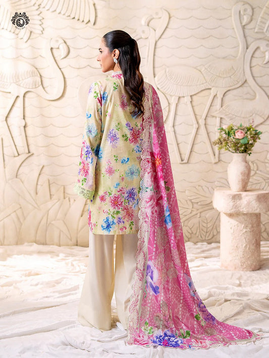 Mahajal By Gull Jee Embroidered Digital Printed Lawn Unstitched 3pcs