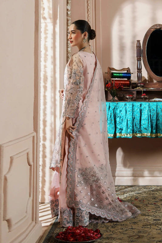 Dastoor By Zebtan Embroidered Luxury Organza Unstitched 3 Piece