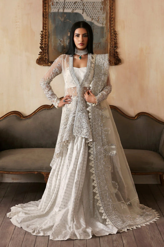 Jahanara By Zarposh Embroidered Hand Embellished Organza Festive'25 Unstitched 3 Piece