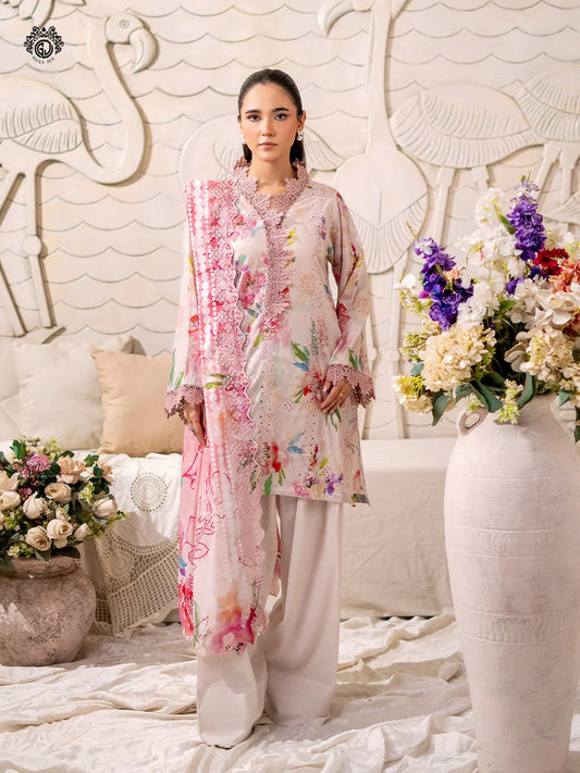 Mahajal By Gull Jee Embroidered Digital Printed Lawn Unstitched 3pcs