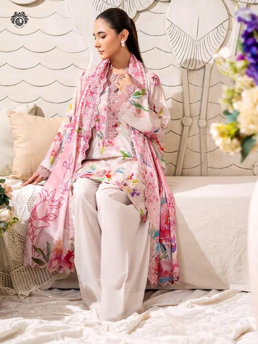 Mahajal By Gull Jee Embroidered Digital Printed Lawn Unstitched 3pcs