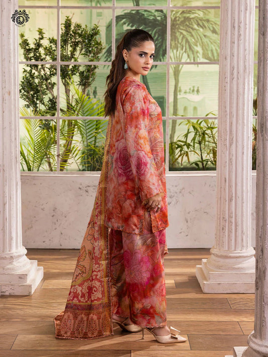 Ziva By Gull Jee Embroidered Digital Printed Lawn Edition'26 Unstitched 3 Piece