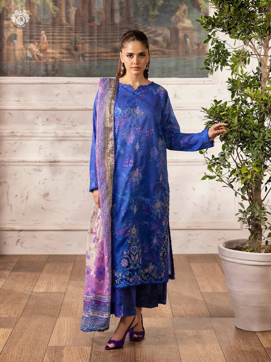 Ziva By Gull Jee Embroidered Digital Printed Lawn Edition'26 Unstitched 3 Piece