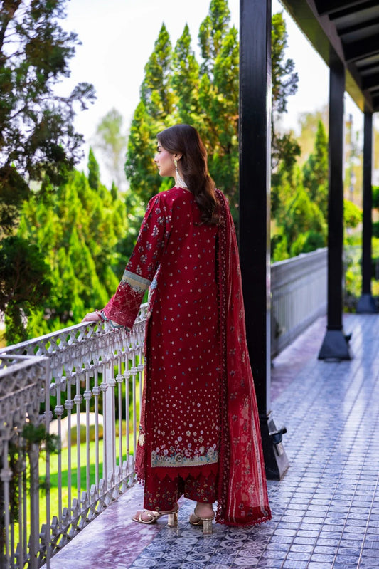 Eshaisha Digital Printed & Embroidered Lawn Unstitched 3Pcs