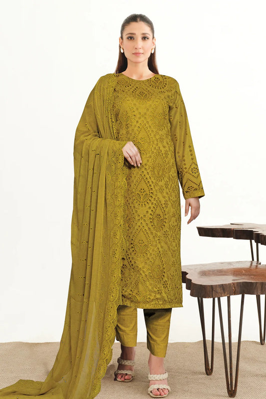 Yasheem by Johra Chikankari Lawn Unstitched 3Pcs