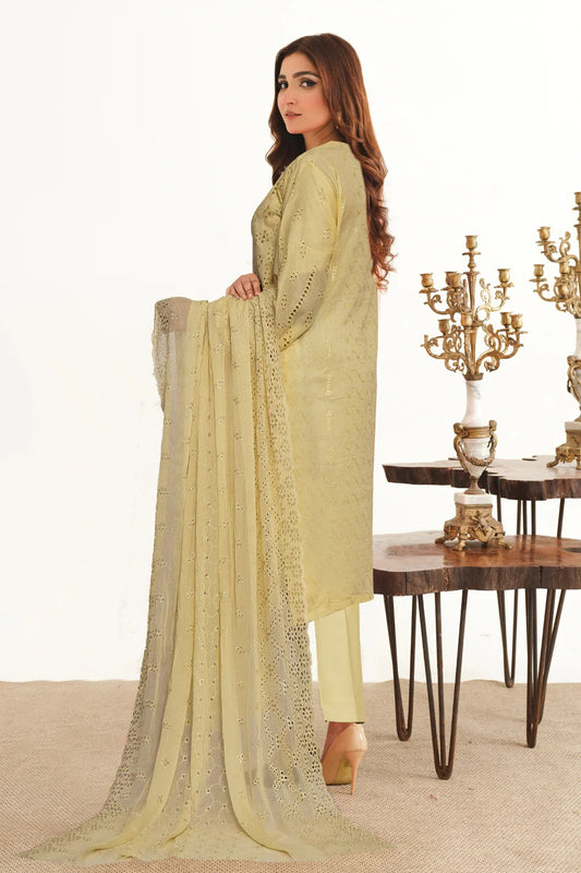 Yasheem by Johra Chikankari Lawn Unstitched 3Pcs